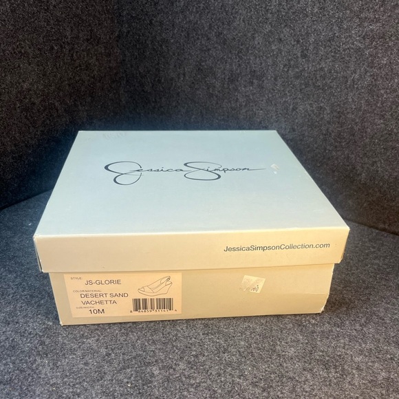 Jessica Simpson Glorie Desert Sand Vachette Strap Back Wedge Sandals Women's 10M - Picture 2 of 16